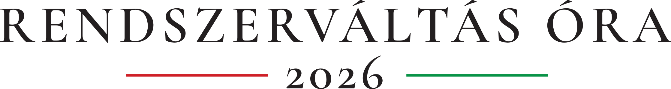 RENDSZERVÁLTÁS ÓRA 2026